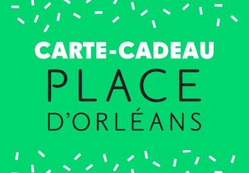 1 des 2 cartes-cadeaux de 50 $ à Place d’Orléans